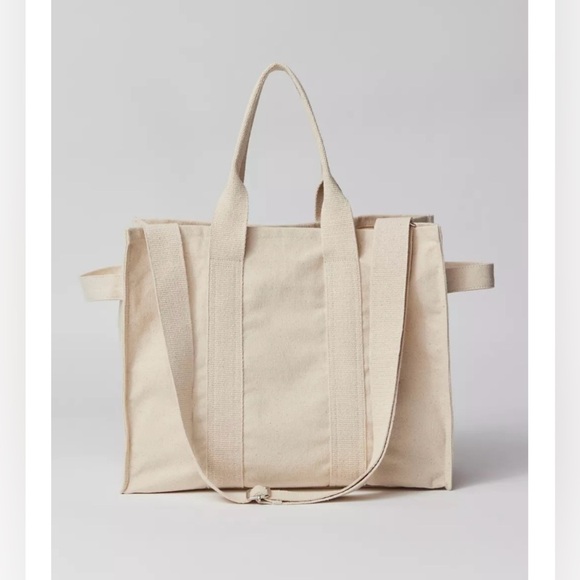 Urban Outfitters - BDG Serena Canvas Tote Bag - One Size - Black & White - Picture 7 of 11